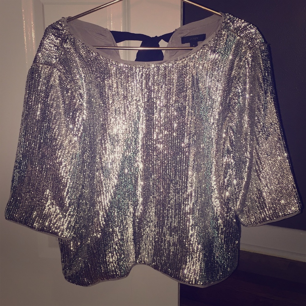 WOW!! All sequin J. Crew Party Top